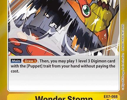 Wonder Stomp [EX7-068] (Foil) [Digimon LIBERATOR] Cheap