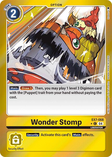 Wonder Stomp [EX7-068] (Foil) [Digimon LIBERATOR] Cheap