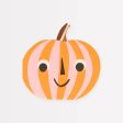 Napkins - Pink & Orange Stripy Pumpkin For Discount