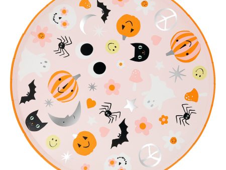 Paper Plates - Groovy Halloween Icon Discount