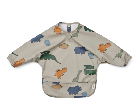 Cape Bib - Merle - Dinosaurs - Mist For Sale