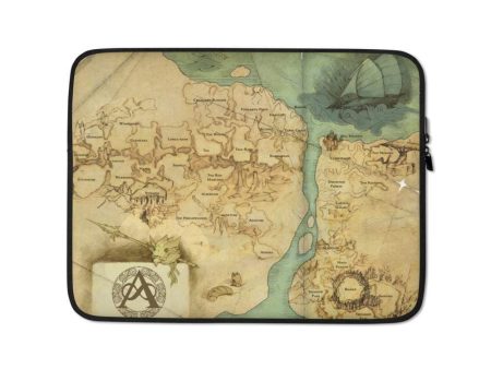 Kingdoms of Amalur Map Laptop Sleeve For Sale