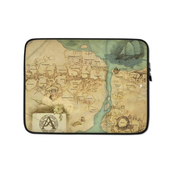 Kingdoms of Amalur Map Laptop Sleeve For Sale