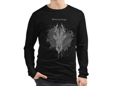 Darksiders Horseman Splash Long Sleeve T-Shirt-Black Sale