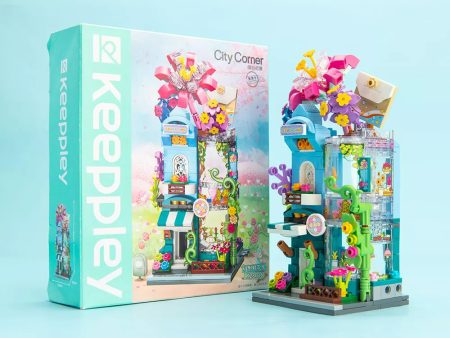 Keeppley City Corner: Flower House Building Block Set Supply