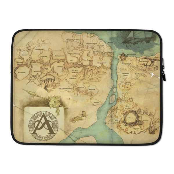 Kingdoms of Amalur Map Laptop Sleeve For Sale