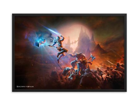 Kingdoms of Amalur Jumping Warrior Poster on Sale