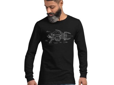 Destroy All Humans Long Sleeve T-Shirt – Anal Probe Blueprint Online now