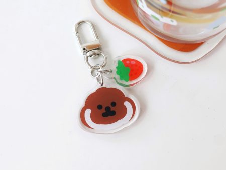 Rice Cake Puppy in Spring Keychain Discount