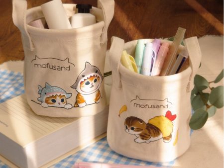 Mofusand: Table Top Canvas Basket (Shark) Cheap