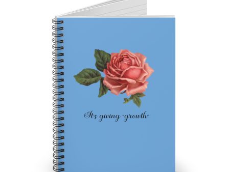 Its Giving Healed- Healing Tiffany Blue Vintage Rose Notebook- Life Planner Supply