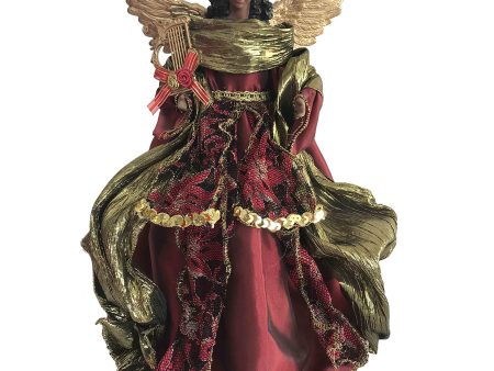 African American Christmas Angel - 16  Tree Topper Online Sale