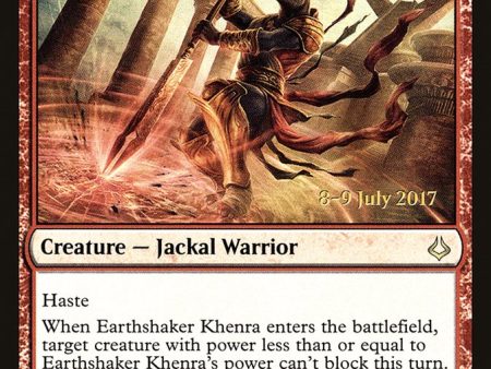 Earthshaker Khenra [Hour of Devastation Prerelease Promos] Supply