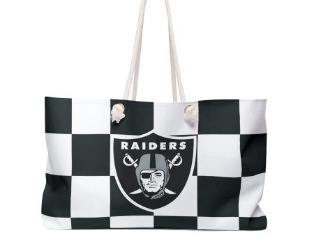 Raiders Checkerboard Weekender Tote Bag Cheap