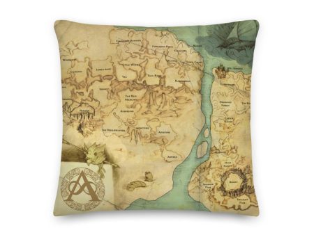 Kingdoms of Amalur Pillow – Map For Cheap