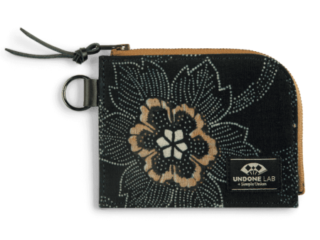 UNDONE LAB + Simple Union: L Zip Wallet (Kofu Pattern) Online Sale