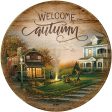 Aroma of Fall - 21  Round Wood Sign Fashion