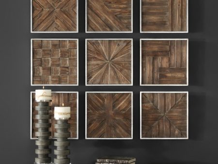 Bryndle Squares - Wood Wall Decor (Set of 9) Cheap