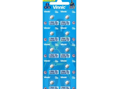 Vinnic Alkaline Button Cell AG4   L626F (1.5V) - 10Count For Sale