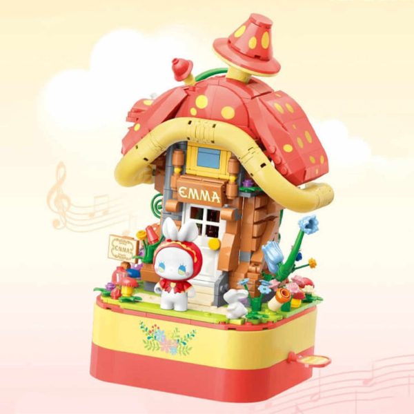 YCC Building Blocks: Emma Rotating Music Box Mushroom House Sale