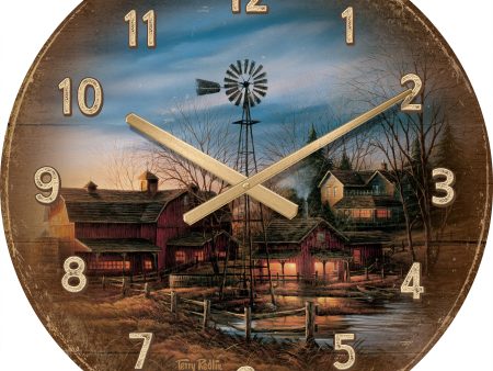 Evening Chores - 21  Round Clock Discount