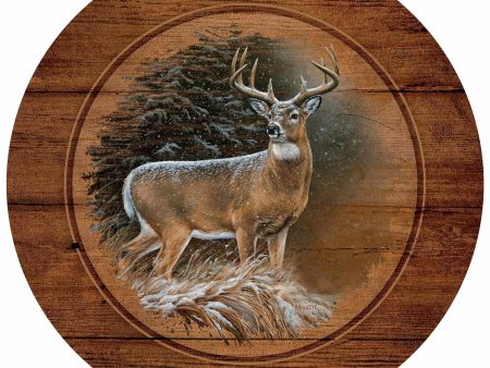 In the Storm-Whitetail Deer Wood Sign Sale