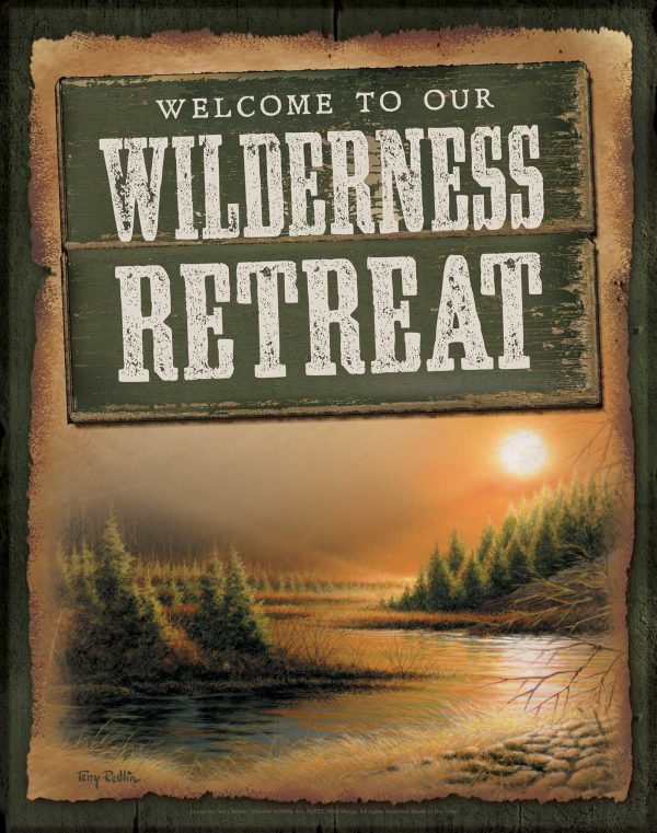 Wilderness Retreat - Tin Sign on Sale