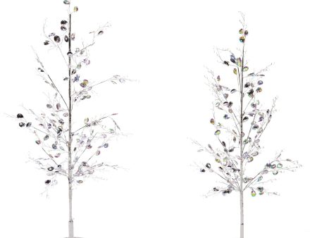 Iridescent - 25  & 22  Decorative Gemmed Trees (Set of 2) on Sale