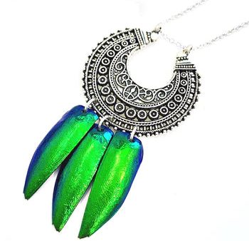 Exotic Beetle Wing - Necklace Discount