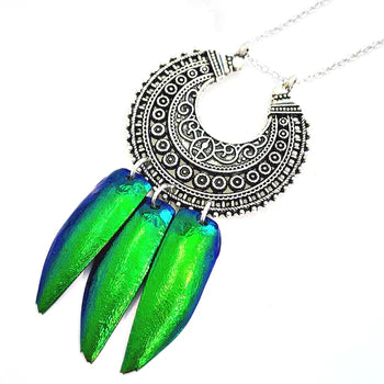 Exotic Beetle Wing - Necklace Discount