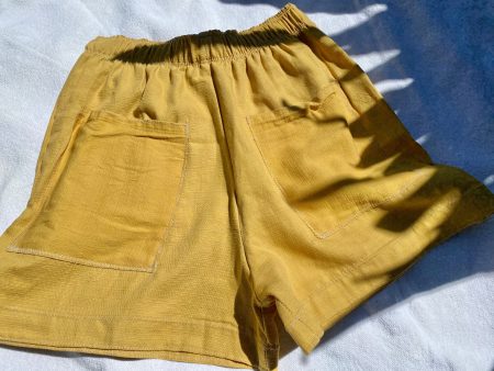 OC014- Mustard Mom Shorts W Pockets Online