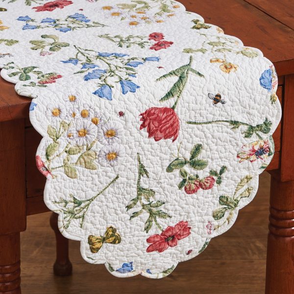 Wildflower - 13  x 54  Scalloped Table Runner Online