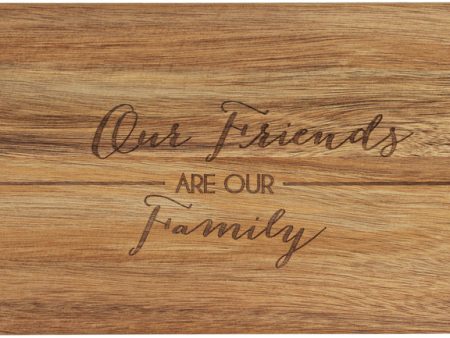 Friends are Family - 21  Acacia Cheese Bread Board Set Hot on Sale