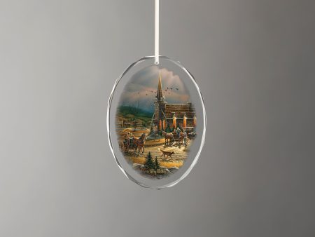 God Shed His Grace On Thee - 3.5  x 3  Oval Glass Ornament For Sale