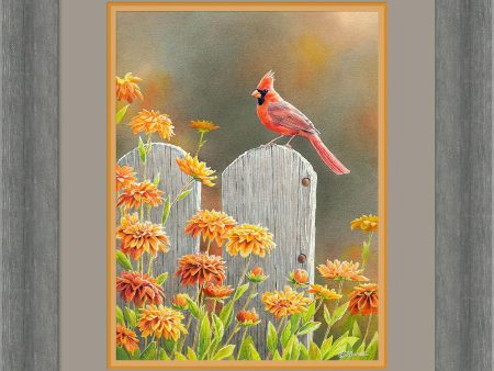 Autumn Garden—Cardinal - Limited Edition Paper Hot on Sale