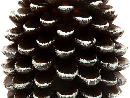 Brown Pine Cone - 5  Realistic Flame LED Lit Candle Online now