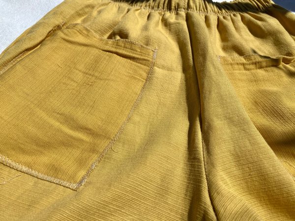 OC014- Mustard Mom Shorts W Pockets Online