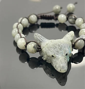 Spirt Animal Wolf Labradorite - Bracelet on Sale