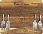 Love Lives Here - 9  Acacia Cheese Bread Board Set Cheap