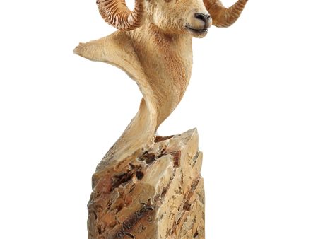 Summit Ram Bust - Sculpture Online Sale