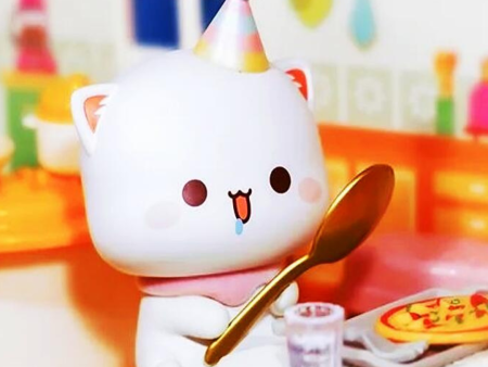 【Open Box】 Top Toy: Mitao Cat Love is like a peach 4th Series - Chef cat Online Sale