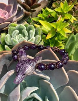 Spirt Animal Wolf Amethyst - Bracelet Online Hot Sale