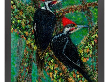 Woodpeckers in the Mist - Art Prints For Sale