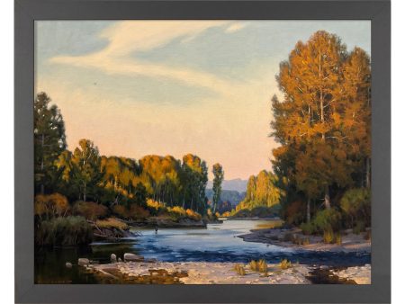 Autumn Evening Snoqualmie River - Art Prints Fashion