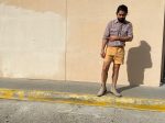 VL070- Mustard 90s Denim Shorts Online