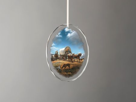 O Beautiful for Spacious Skies - America the Beautiful Series - 3.5  x 3  Oval Glass Ornament Discount