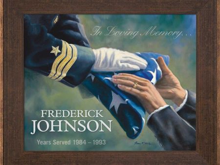 On Behalf Of A Grateful Nation - Personalized Framed Print Online