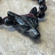 Spirt Animal Wolf Black Obsidian - Bracelet Online Sale