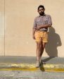 VL070- Mustard 90s Denim Shorts Online