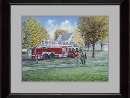 American Vignette—Fire Engine - Limited Edition Paper For Sale